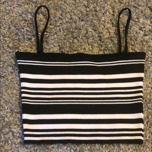 Urban outfitters striped crop top